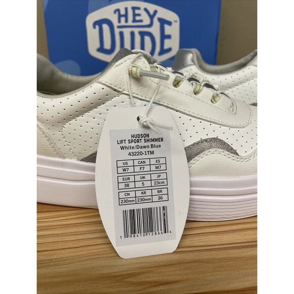 Hey Dude Womens Sneakers White Size US 7 - Picture 6 of 7